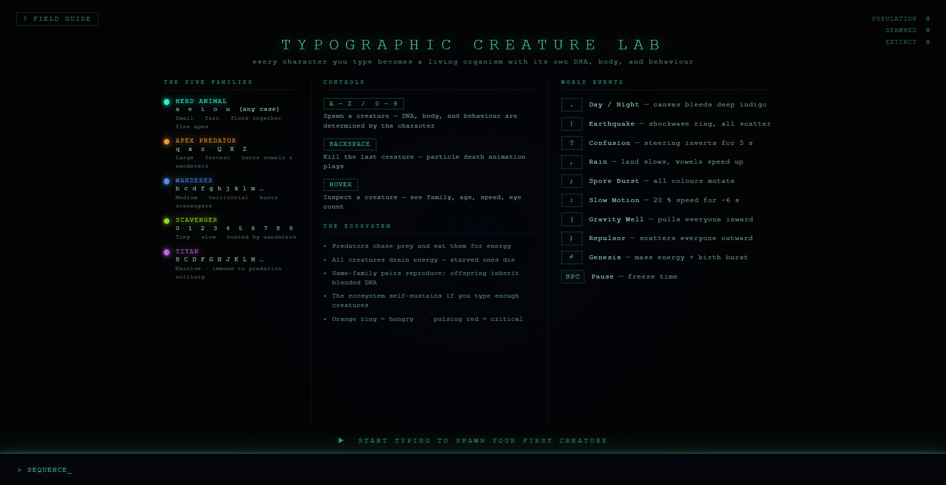 Creature Lab